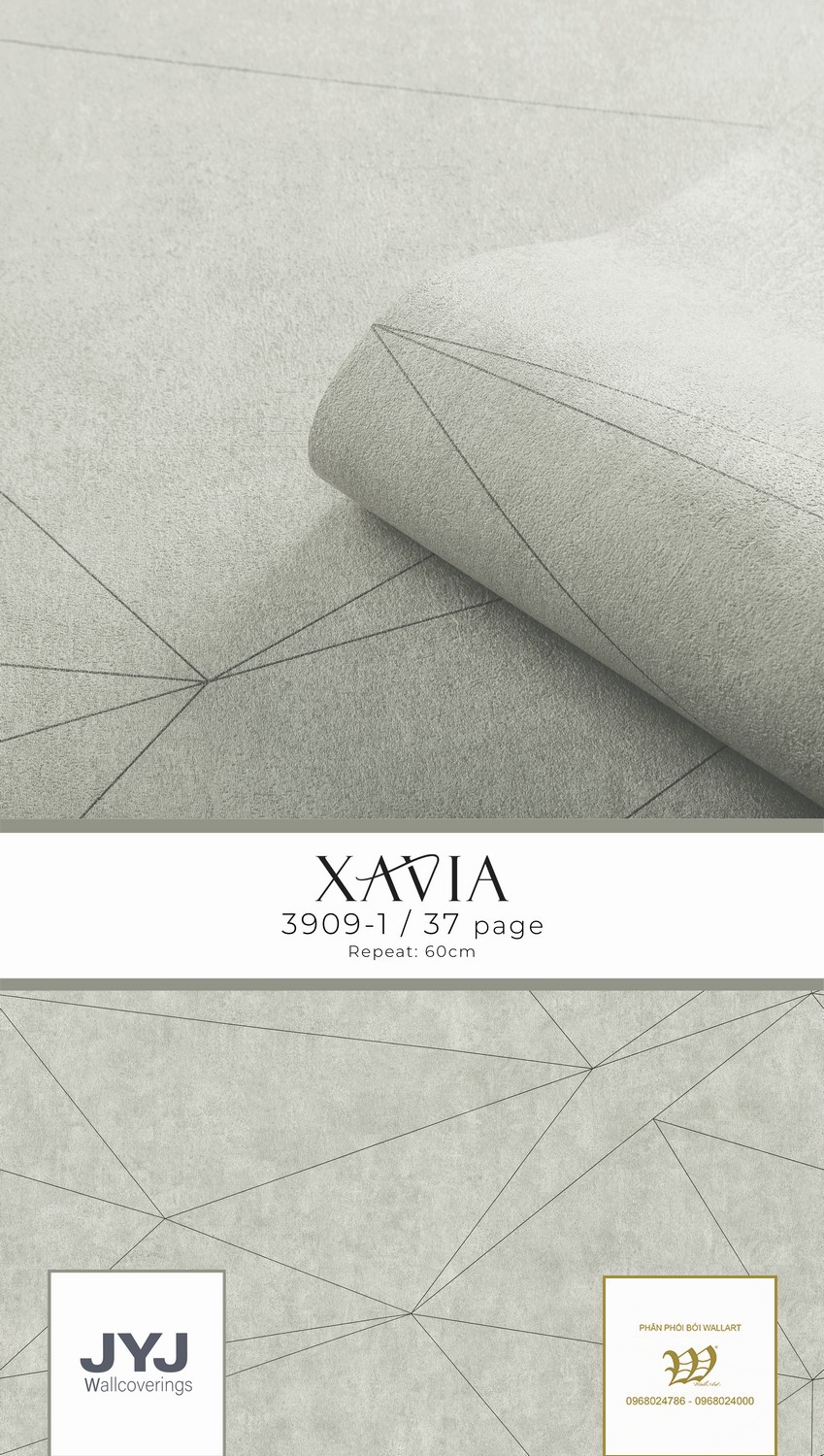 Giấy dán tường hinh học Xavia 3909-1